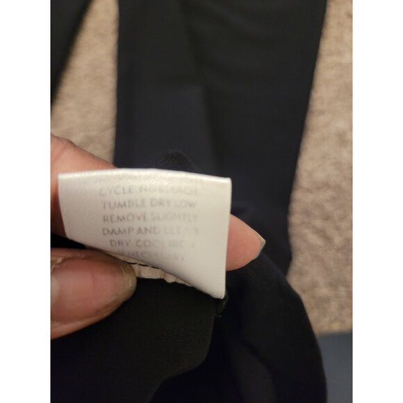 Eileen Fisher Career Pull On Trouser Pant Black Wmn L Minimalist Closet Staple - Picture 5 of 8